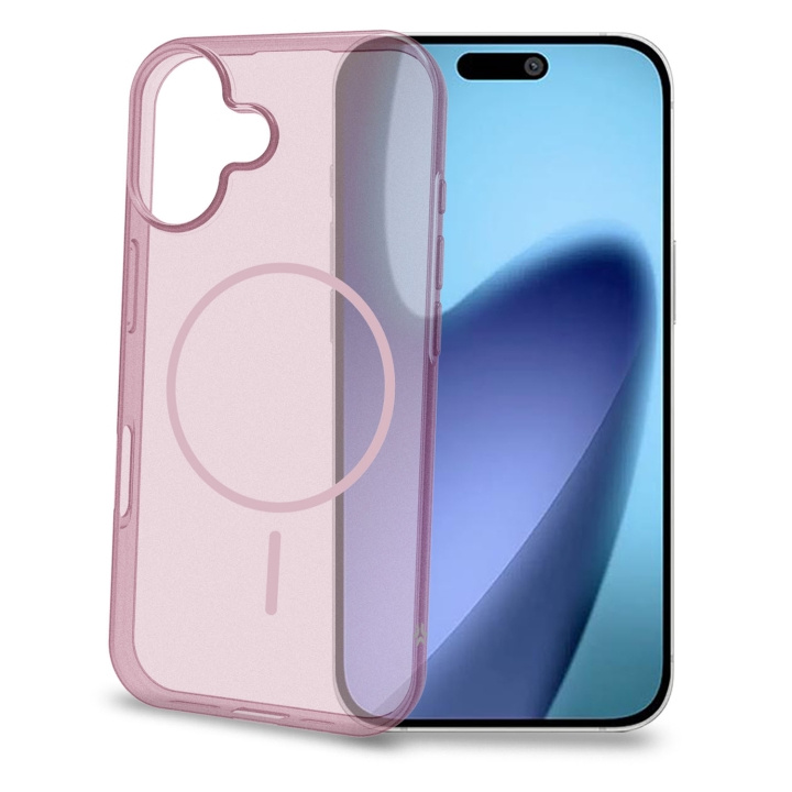 Celly Magsand MagSafe-kompatibelt skal iPhone 17 Rosa in de groep SMARTPHONE & TABLETS / Mobielbescherming / Apple / iPhone 17 bij TP E-commerce Nordic AB (D24773)