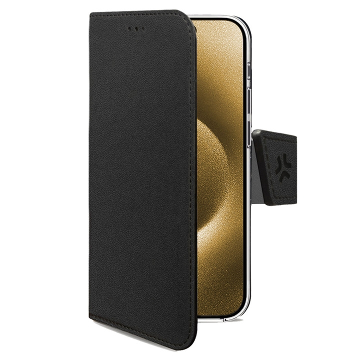Celly Wally Wallet Case iPhone 17 Pro Max Svart in de groep SMARTPHONE & TABLETS / Mobielbescherming / Apple / iPhone 17 bij TP E-commerce Nordic AB (D24779)