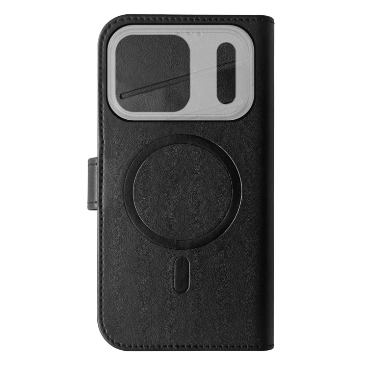Celly Wallet Case MagSafe-kompatibel iPhone 17 Pro Svart in de groep SMARTPHONE & TABLETS / Mobielbescherming / Apple / iPhone 17 bij TP E-commerce Nordic AB (D24782)