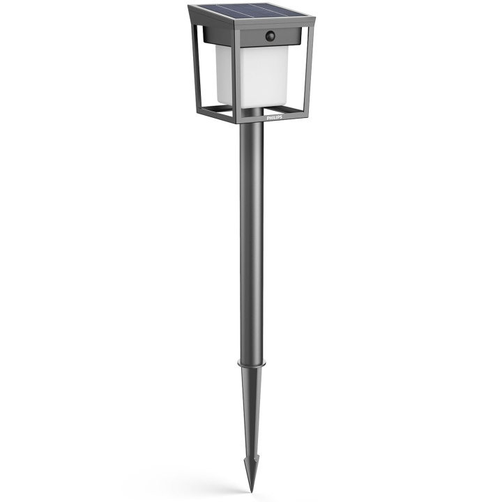 Philips Blaise Piedestal Solcell LED 250/20lm Svart in de groep HUISHOUDEN & TUIN / Elektriciteit & Verlichting / Buitenverlichting bij TP E-commerce Nordic AB (D24804)