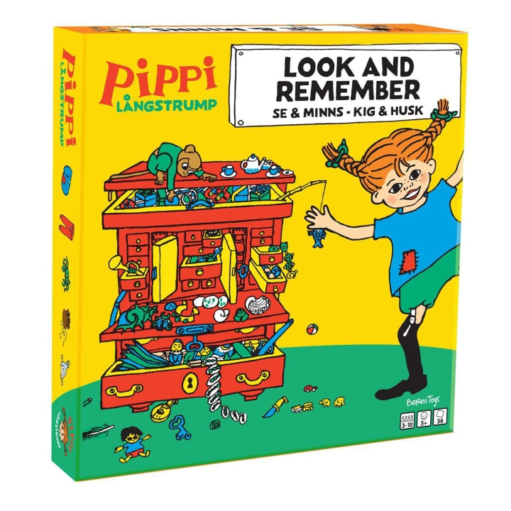 ASTRID LINDGREN Spel Look And Remember in de groep SPEELGOED, KINDER- & BABYPRODUCTEN / Spelletje / Bordspellen bij TP E-commerce Nordic AB (D24892)