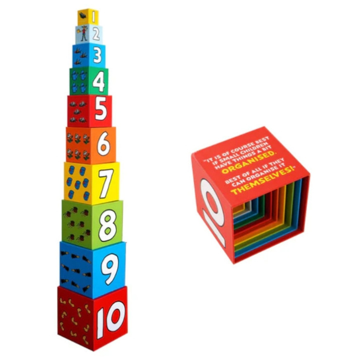 ASTRID LINDGREN Stacking Cubes in de groep SPEELGOED, KINDER- & BABYPRODUCTEN / Speelgoed / Bouwspeelgoed / Bouwblokken bij TP E-commerce Nordic AB (D24895)