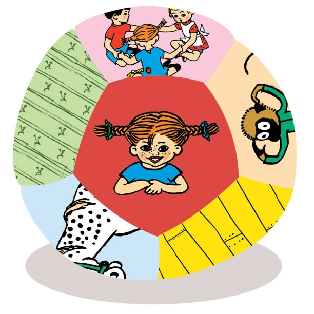 ASTRID LINDGREN Soft Ball Pippi in de groep SPEELGOED, KINDER- & BABYPRODUCTEN / Buitenspeelgoed / Sport & Spel bij TP E-commerce Nordic AB (D24896)