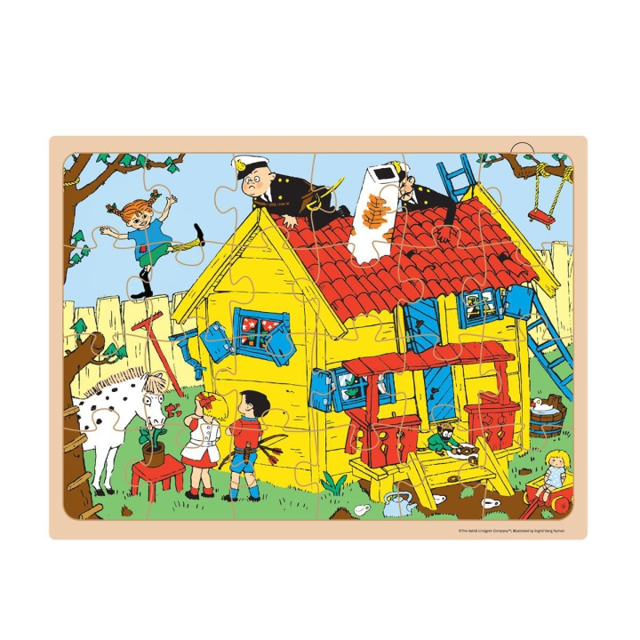 ASTRID LINDGREN Pussel 24 Pcs Wooden Framed Puzzle in de groep SPEELGOED, KINDER- & BABYPRODUCTEN / Speelgoed / Kinderpuzzel bij TP E-commerce Nordic AB (D24899)