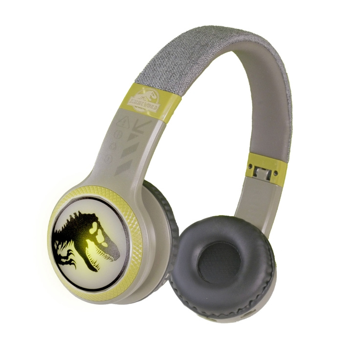 Jurassic World Hörlurar T-rex Trådlös LED On-Ear in de groep HOME ELECTRONICS / Audio & Beeld / Koptelefoon & Accessoires / Koptelefoon bij TP E-commerce Nordic AB (D24900)
