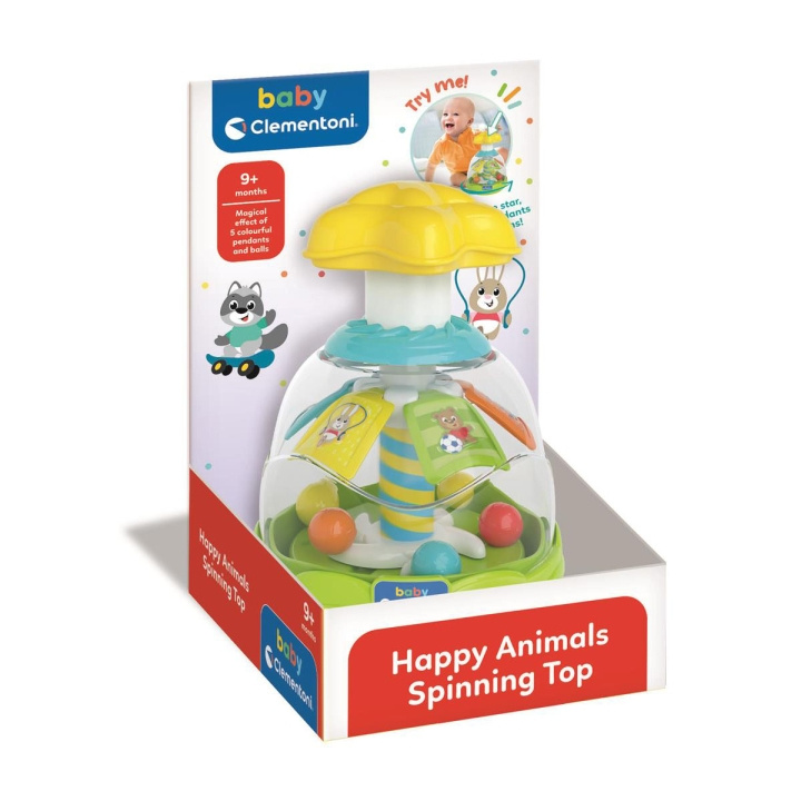 Clementoni Animal Spinny Top (2024) in de groep SPEELGOED, KINDER- & BABYPRODUCTEN / Babyspeelgoed / Activiteitenspeelgoed bij TP E-commerce Nordic AB (D24902)