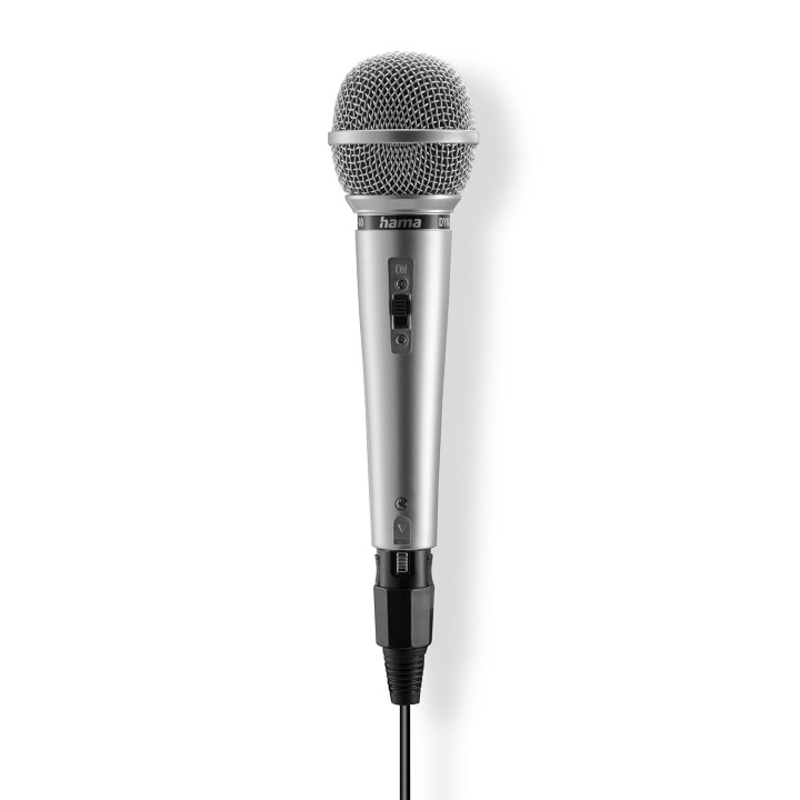 Hama Mikrofon Karaoke Dynamisk Mono Jam Star Silver in de groep HOME ELECTRONICS / Audio & Beeld / Handmicrofoons bij TP E-commerce Nordic AB (D24943)