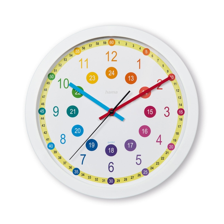 Hama Klocka Digital Vägg Analog Barnrum in de groep HUISHOUDEN & TUIN / Horloges & Tellers / Wandklokken bij TP E-commerce Nordic AB (D24949)
