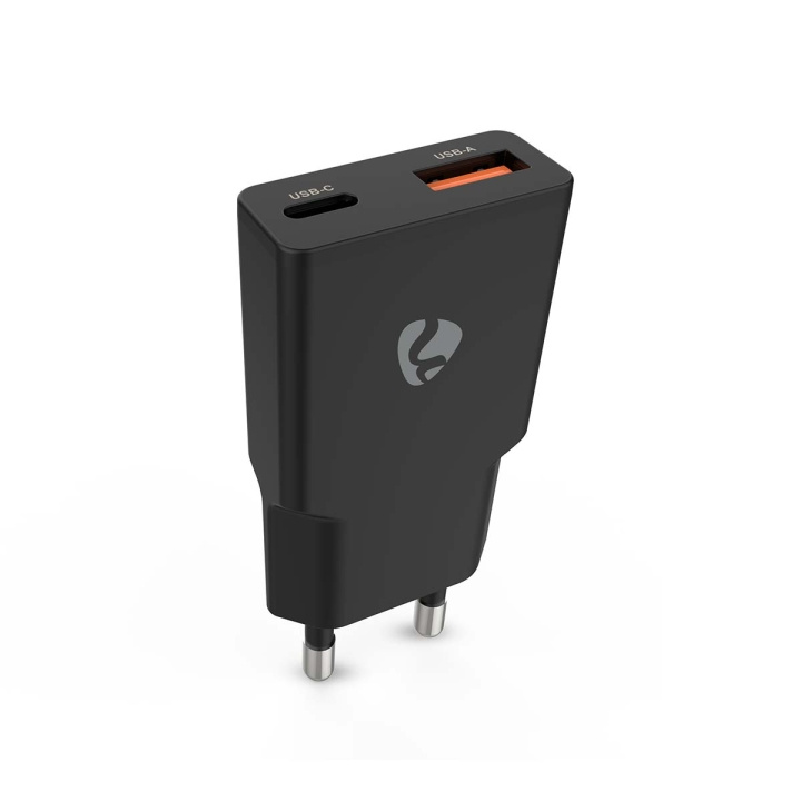 Nedis Oplader | 30 W | GaN | PD3.0 30W | Snellaad functie | 1.5 / 2.0 / 2.5 / 3.0 A | Outputs: 2 | USB-A / USB-C™ | Automatische Voltage Selectie | Zwart in de groep SMARTPHONE & TABLETS / Opladers & Kabels / Wandoplader / Wandoplader Type C bij TP E-commerce Nordic AB (D24960)