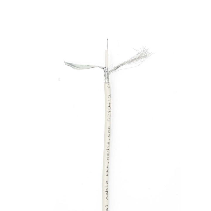 Nedis Coaxkabel op Haspel | Mini Coax | Dubbel Afgeschermd | ECA | 10.0 m | Coax | PVC | Wit | Folieverpakking in de groep HOME ELECTRONICS / Kabels & Adapters / Antennekabels & Accessoires / Antennekabels bij TP E-commerce Nordic AB (D24991)