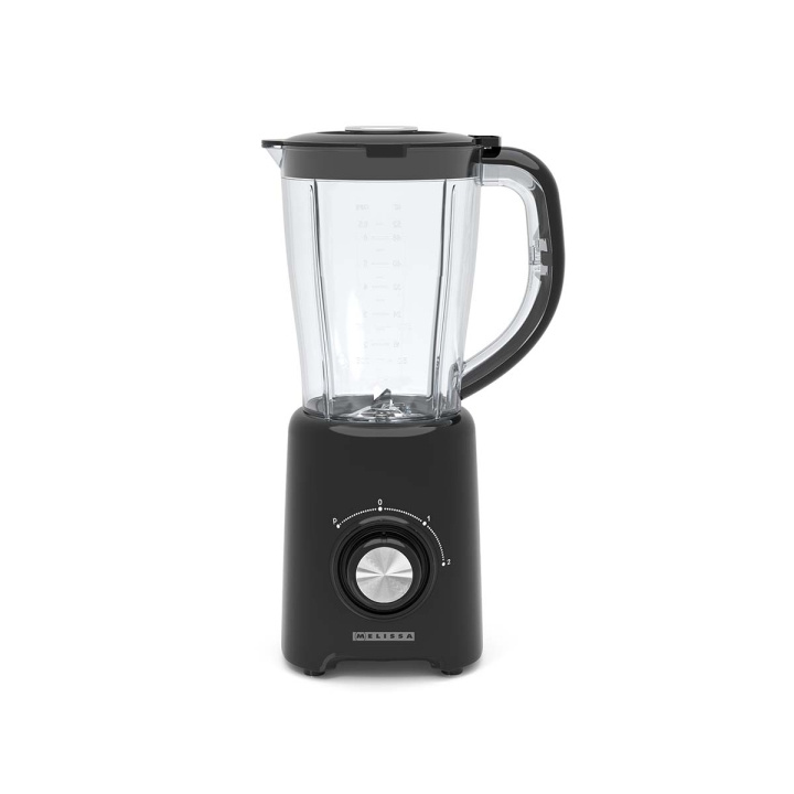 MELISSA Staande blender | 800 W | 2 snelheden + puls | 4 roestvrijstalen bladen | Kunststof kan | Zwart in de groep HUISHOUDEN & TUIN / Huishoudelijke apparaten / Keukentools & -apparatuur / Mixers & Blenders bij TP E-commerce Nordic AB (D24996)