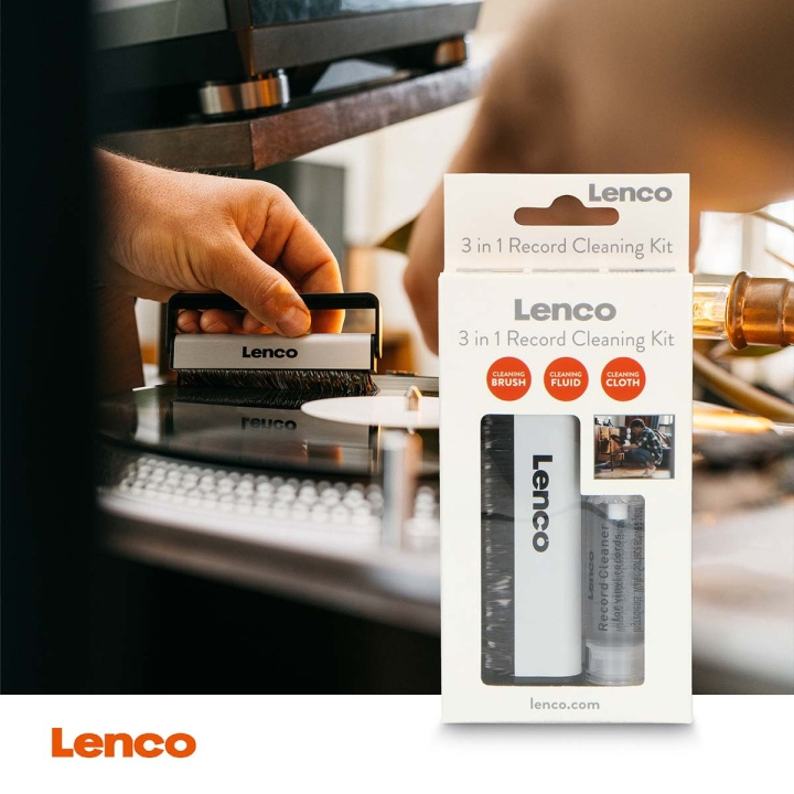 Lenco Antistatische borstel, reinigingsvloeistof en doekje in de groep COMPUTERS & RANDAPPARATUUR / Computeraccessoires / Reiniging bij TP E-commerce Nordic AB (D25011)