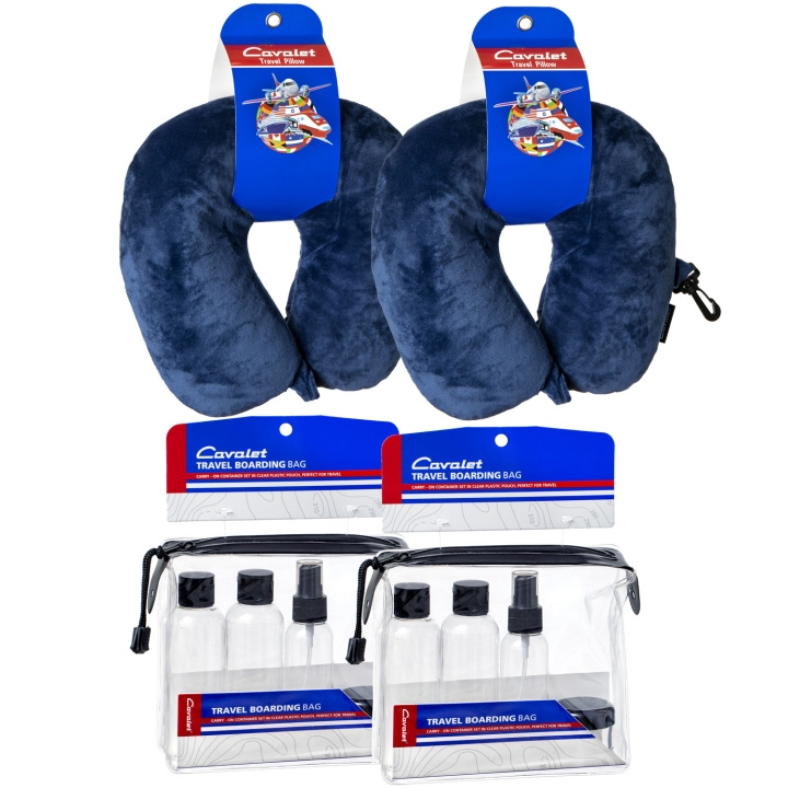 Cavalet Resekit 6 (2st Nackkuddar, 2st Reseflaskor) in de groep SPORT, VRIJE TIJD & HOBBY / Reisaccessoires / Overige bij TP E-commerce Nordic AB (D25039)