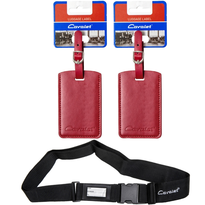 Cavalet Resekit 10 (Bagagerem, 2st Bagagetag Röd) in de groep SPORT, VRIJE TIJD & HOBBY / Reisaccessoires / Overige bij TP E-commerce Nordic AB (D25043)
