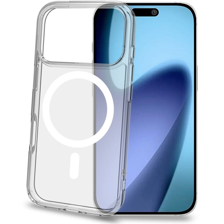Celly Gelskinmag TPU Cover MagSafe-kompatibelt iPhone 17 Pro Transparent in de groep SMARTPHONE & TABLETS / Mobielbescherming / Apple / iPhone 17 bij TP E-commerce Nordic AB (D25058)
