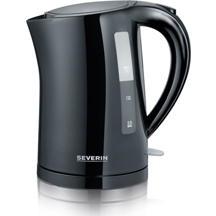 Severin Vattenkokare WK3498 1,5l Svart 2200W in de groep HUISHOUDEN & TUIN / Huishoudelijke apparaten / Water & Sap / Waterkokers bij TP E-commerce Nordic AB (D25061)
