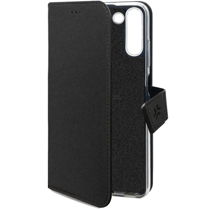 Celly Wally Wallet Case Galaxy A17 5G/4G Svart in de groep SMARTPHONE & TABLETS / Mobielbescherming / Samsung bij TP E-commerce Nordic AB (D25069)