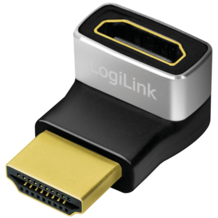 LogiLink HDMI-adapter Vinklad 270° Hane-Hona 8K/60 Hz in de groep HOME ELECTRONICS / Kabels & Adapters / HDMI / Adapters bij TP E-commerce Nordic AB (D25078)