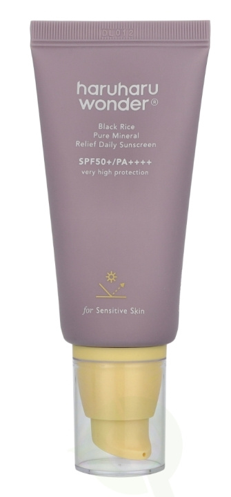 Haruharu Wonder Black Rice Pure Mineral Sunscreen SPF50 50 ml in de groep BEAUTY & HEALTH / Huidsverzorging / Zonnebank / Zonnebescherming bij TP E-commerce Nordic AB (D25400)