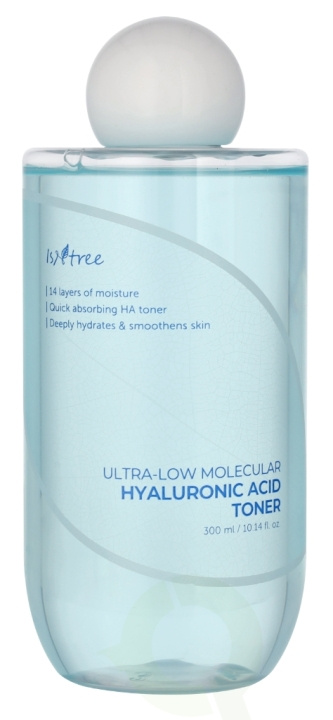 Isntree Ultra-Low Molecular Hyaluronic Acid Toner 300 ml in de groep BEAUTY & HEALTH / Huidsverzorging / Gezicht / Gezichtswater en Facemist bij TP E-commerce Nordic AB (D25413)