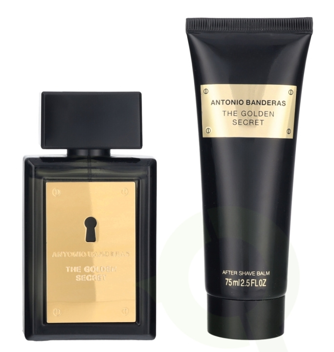 Antonio Banderas A. Banderas The Golden Secret Giftset 125 ml Edt Spray 50 ml/After Shave Balm 75 ml in de groep BEAUTY & HEALTH / Geuren & Parfum / Parfum / Parfumdoosjes bij TP E-commerce Nordic AB (D25423)