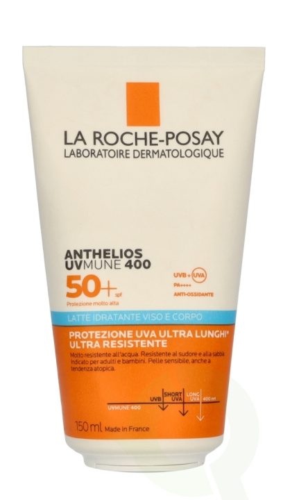 La Roche LRP Anthelios Uvmune 400 Body & Face Milk 150 ml in de groep BEAUTY & HEALTH / Huidsverzorging / Zonnebank / Zonnebescherming bij TP E-commerce Nordic AB (D25485)