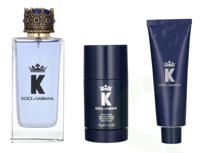 Dolce & Gabbana K Giftset 225 ml Edt Spray 100 ml/Shower Gel 50 ml/Deo Stick 75 ml in de groep BEAUTY & HEALTH / Geuren & Parfum / Parfum / Parfumdoosjes bij TP E-commerce Nordic AB (D25488)
