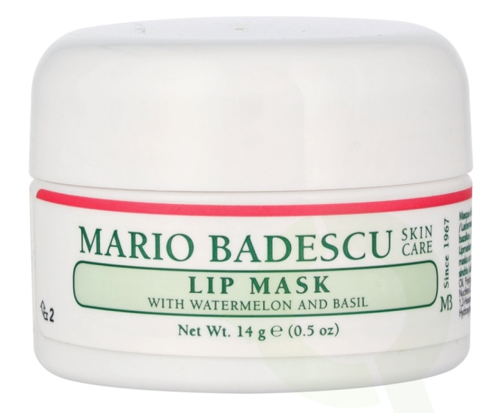 Mario Badescu Lip Mask With Watermelon & Basil 14 ml in de groep BEAUTY & HEALTH / Makeup / Lippen / Lippenbalsem bij TP E-commerce Nordic AB (D25517)
