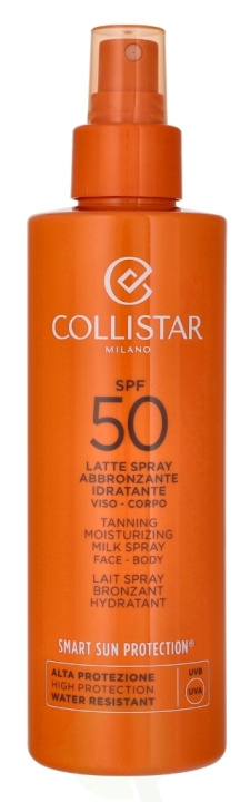 Collistar Tanning Moisturizing Milk Spray SPF50 200 ml in de groep BEAUTY & HEALTH / Huidsverzorging / Zonnebank / Zonnebescherming bij TP E-commerce Nordic AB (D25570)