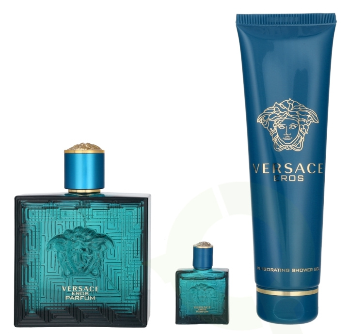 Versace Eros Pour Homme Giftset 255 ml Perfume Spray 100ml/Perfumed Shower Gel 150ml/Perfume 5 ml in de groep BEAUTY & HEALTH / Geuren & Parfum / Parfum / Parfum voor hem bij TP E-commerce Nordic AB (D25644)