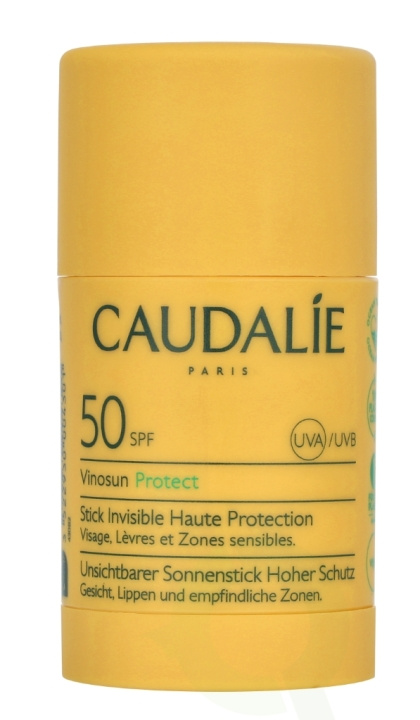 Caudalie Vinosun Invisible Protection Stick SPF50 15 g in de groep BEAUTY & HEALTH / Huidsverzorging / Zonnebank / Zonnebescherming bij TP E-commerce Nordic AB (D25733)