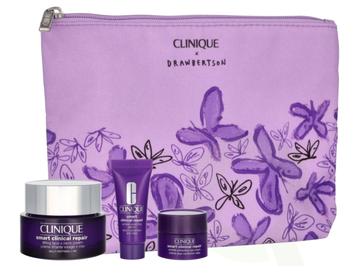 Clinique Smart Clinical Repair Set 65 ml Smart Clinical Repair Lifting Face + Neck Cream 50ml/Smart Clinical Repair Wrinkle Correcting Serum 10ml (promo) /Smart Clinical Reapir Wrinkle Correcting Eye Cream 5ml (promo) in de groep BEAUTY & HEALTH / Huidsverzorging / Gezicht bij TP E-commerce Nordic AB (D25781)