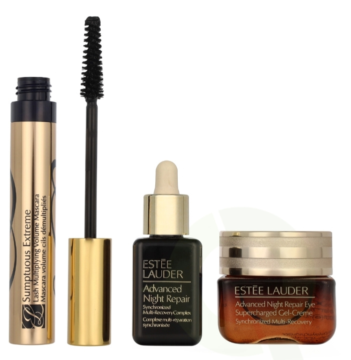Estee Lauder Eye Transformers Repair Set 38 ml Advanced Night Repair Eye Supercharged Gel Creme 15ml/Advanced Night Repair 15ml/Sumptuous Mascara Extreme Black 8ml in de groep BEAUTY & HEALTH / Cadeausets / Cadeausets voor haar bij TP E-commerce Nordic AB (D25935)