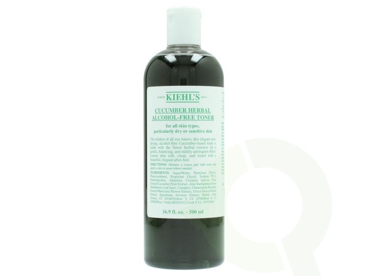 Kiehl\'s Cucumber Herbal Alcohol Free Toner 500 ml For All Skin Types in de groep BEAUTY & HEALTH / Huidsverzorging / Gezicht / Gezichtswater en Facemist bij TP E-commerce Nordic AB (D25963)