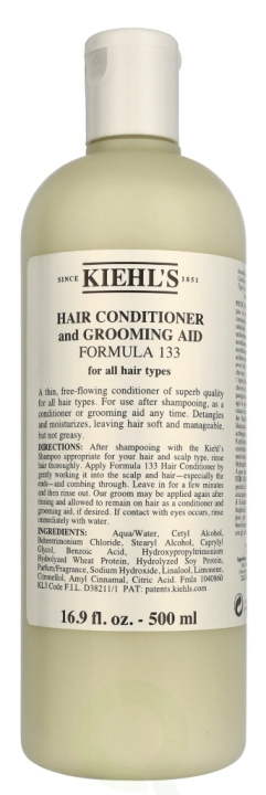 Kiehl\'s Hair Conditioner And Grooming Aid Formula 133 500 ml in de groep BEAUTY & HEALTH / Haar & Styling / Haarverzorging / Conditioner bij TP E-commerce Nordic AB (D26030)