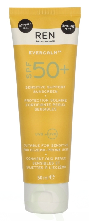 REN Evercalm Sensitive Support Sunscreen SPF50+ 50 ml in de groep BEAUTY & HEALTH / Huidsverzorging / Zonnebank / Zonnebescherming bij TP E-commerce Nordic AB (D26043)