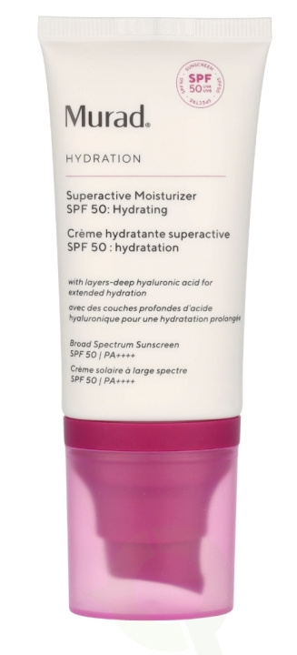 Murad Superactive Moisturiser Hydrating SPF50 50 ml in de groep BEAUTY & HEALTH / Huidsverzorging / Zonnebank / Zonnebescherming bij TP E-commerce Nordic AB (D26065)