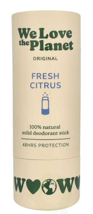We Love The Planet Original Deodorant Stick 40 g Fresh Citrus in de groep BEAUTY & HEALTH / Geuren & Parfum / Deodorant bij TP E-commerce Nordic AB (D26079)