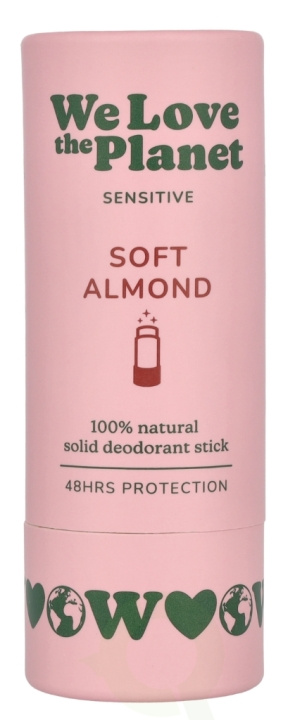 We Love The Planet Sensitive Deodorant Stick 40 g Soft Almond in de groep BEAUTY & HEALTH / Geuren & Parfum / Deodorant bij TP E-commerce Nordic AB (D26116)