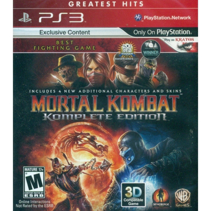 Mortal Kombat Komplete Edition (Greatest Hits) (Import) in de groep HOME ELECTRONICS / Spelconsoles en accessoires / Sony PlayStation 3 bij TP E-commerce Nordic AB (D26284)