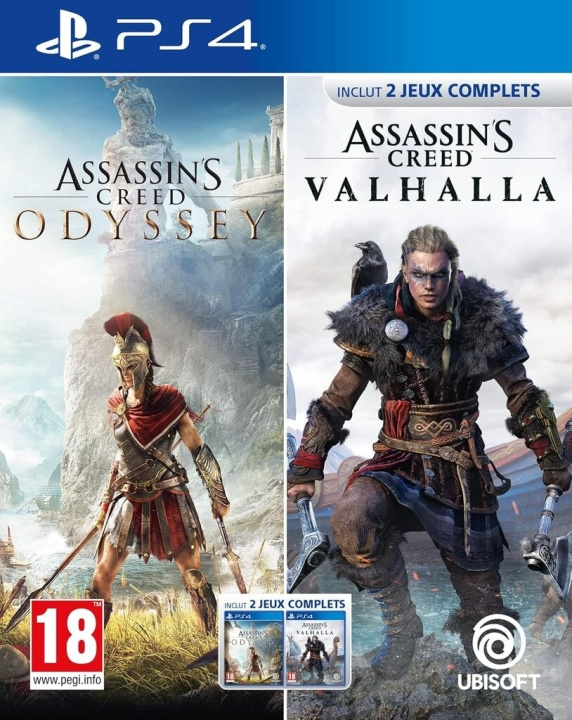 Assassin\'s Creed Odyssey + Valhalla (PS4) in de groep HOME ELECTRONICS / Spelconsoles en accessoires / Sony PlayStation 4 / Spel bij TP E-commerce Nordic AB (D26434)