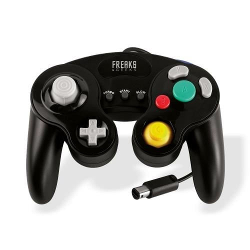 Trade Invaders Wii/GC Black Controller with Turbo and Slow Motion in de groep HOME ELECTRONICS / Spelconsoles en accessoires / Nintendo Wii bij TP E-commerce Nordic AB (D26833)