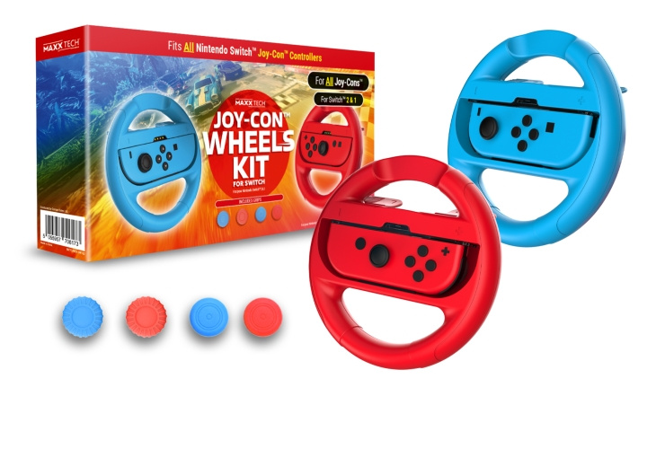 Maxx Tech Joy-Con Wielen & Greep Set voor Nintendo Switch 2/1 in de groep HOME ELECTRONICS / Spelconsoles en accessoires / Nintendo Switch 2 / Accessoires bij TP E-commerce Nordic AB (D26856)