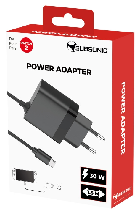 SuBsonic SWITCH 2 opladen in de groep HOME ELECTRONICS / Spelconsoles en accessoires / Nintendo Switch 2 / Accessoires bij TP E-commerce Nordic AB (D26922)