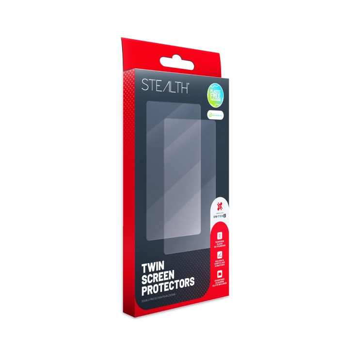 Stealth Twin Schermbeschermers - Switch 2 in de groep HOME ELECTRONICS / Spelconsoles en accessoires / Nintendo Switch 2 / Accessoires bij TP E-commerce Nordic AB (D26942)