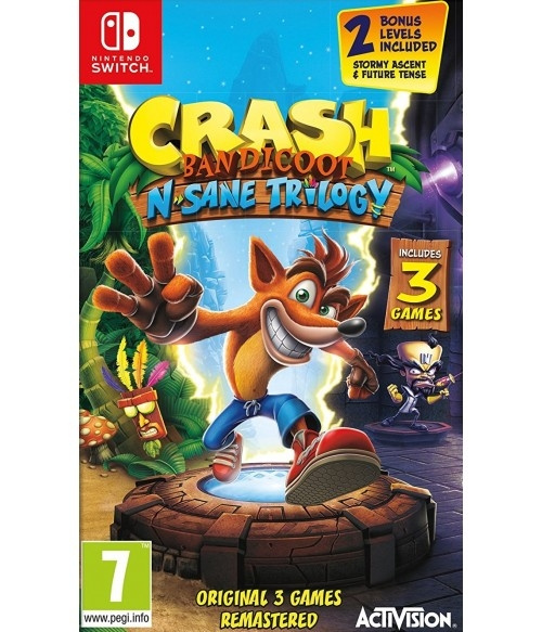 Crash Bandicoot - N\'Sane Trilogy Remastered (Switch) in de groep HOME ELECTRONICS / Spelconsoles en accessoires / Nintendo Switch / Games bij TP E-commerce Nordic AB (D26956)