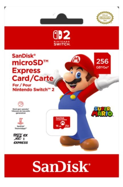 SanDisk Nintendo Switch 2 Micro SD Exp in de groep HOME ELECTRONICS / Spelconsoles en accessoires / Nintendo Switch 2 / Accessoires bij TP E-commerce Nordic AB (D27043)