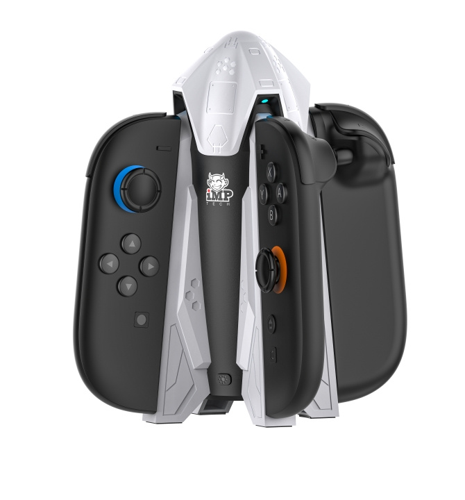 iMP TECH iMP - Rocket Dock LED-oplader voor Switch JoyCon 2 in de groep HOME ELECTRONICS / Spelconsoles en accessoires / Nintendo Switch 2 / Accessoires bij TP E-commerce Nordic AB (D27076)