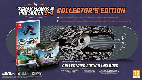 Tony Hawk\'s Pro Skater 3 + 4 Collectors Edition (Switch) in de groep HOME ELECTRONICS / Spelconsoles en accessoires / Nintendo Switch / Games bij TP E-commerce Nordic AB (D27102)
