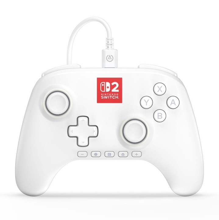 PowerA Advantage Bedrade Controller voor Nintendo Switch 2 met Lumectra - Wit in de groep HOME ELECTRONICS / Spelconsoles en accessoires / Nintendo Switch 2 / Accessoires bij TP E-commerce Nordic AB (D27173)